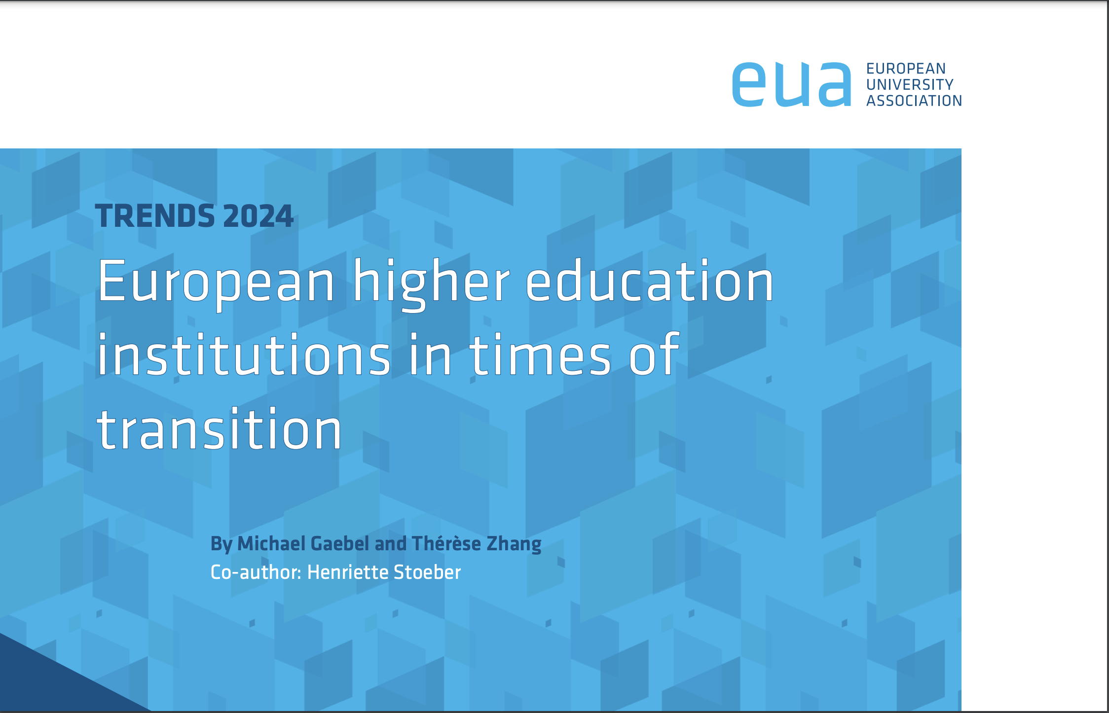 Європейська асоціація університетів опублікувала звіт "Trends 2024 European higher education institutions in times of transition"