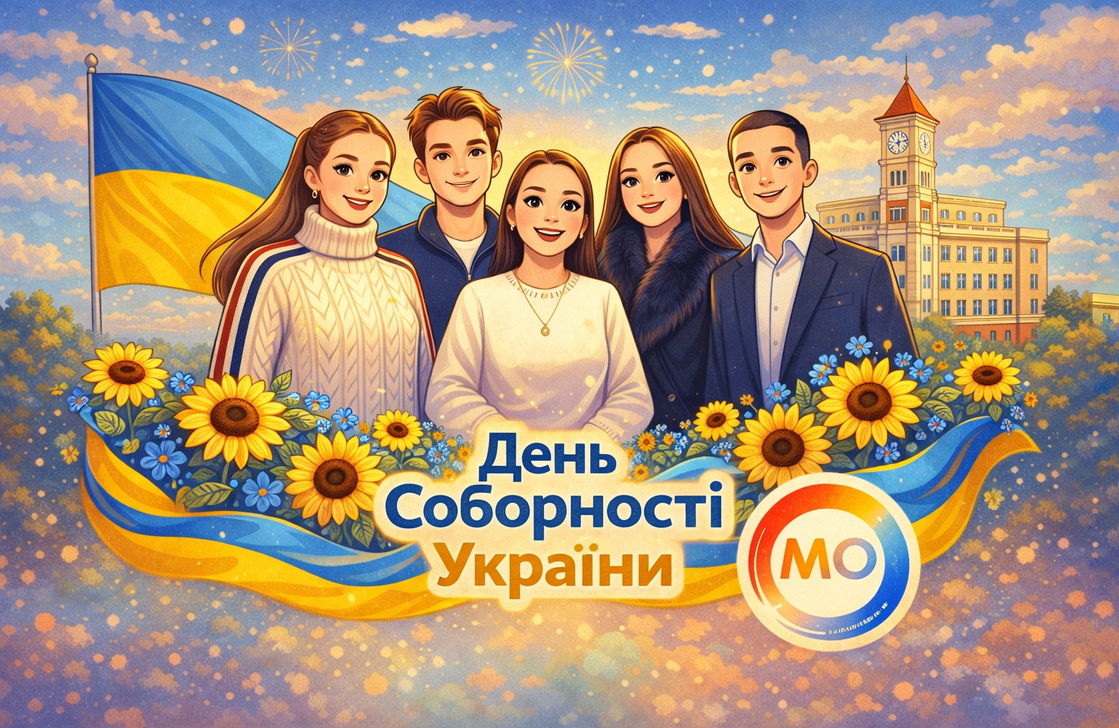 Молодіжна організація ХНЕУ ім. С. Кузнеця щиро вітає всіх вас з Днем Соборності України!