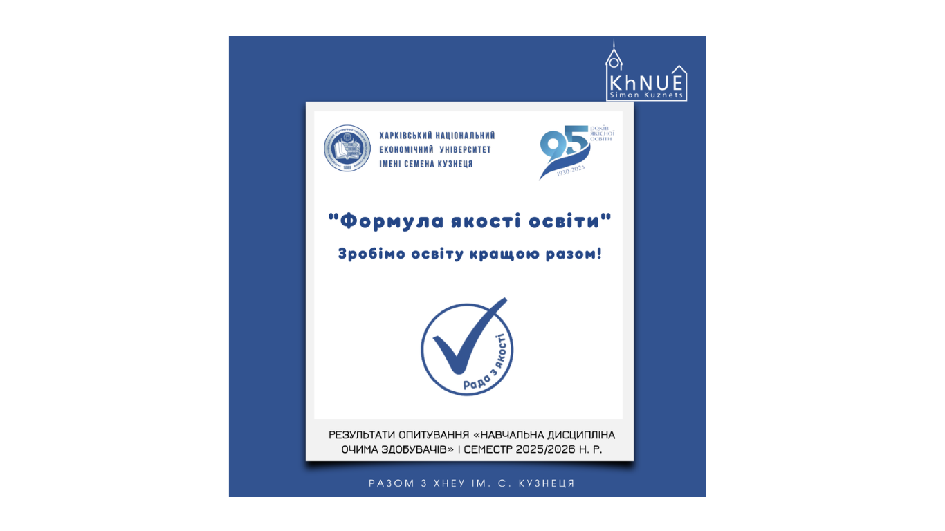 Результати опитування «Навчальна дисципліна очима здобувачів» І семестр 2025/2026 н. р.