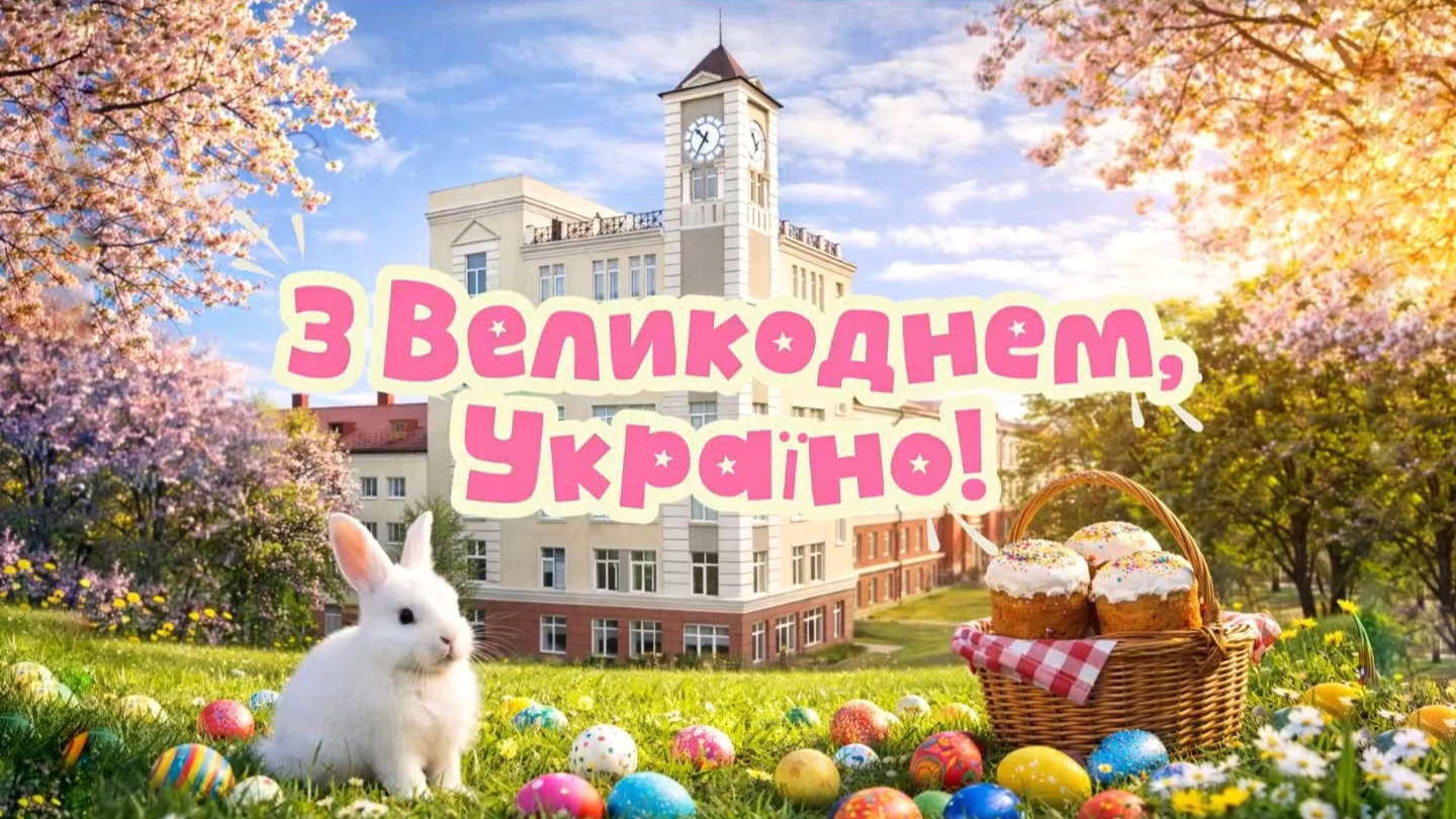 Зі світлим святом Великодня!